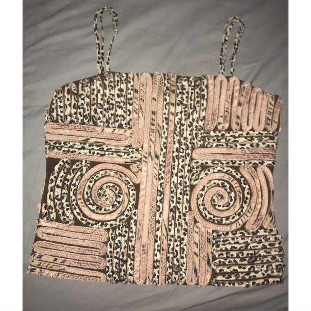 Patterned Crop Tank